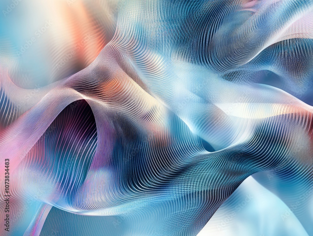 Poster abstract geometric texture featuring a modern blurred background with gradient illustration wave pat