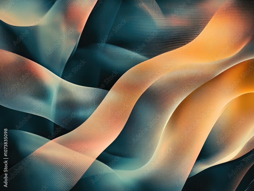 Poster abstract geometric texture with a modern blurred background featuring a gradient illustration and mo
