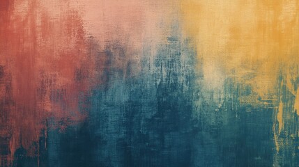 Fototapeta premium Abstract textured design featuring a rough dirty paint pattern on a modern vintage material surface creating a colorful digital graphic art background illustration