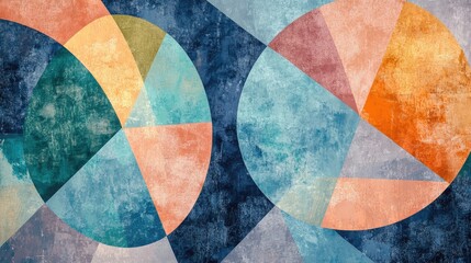 Fototapeta premium Abstract geometric illustration contemporary mosaic design textured wallpaper suitable for backgrounds textiles tablecloths or conceptual design purposes