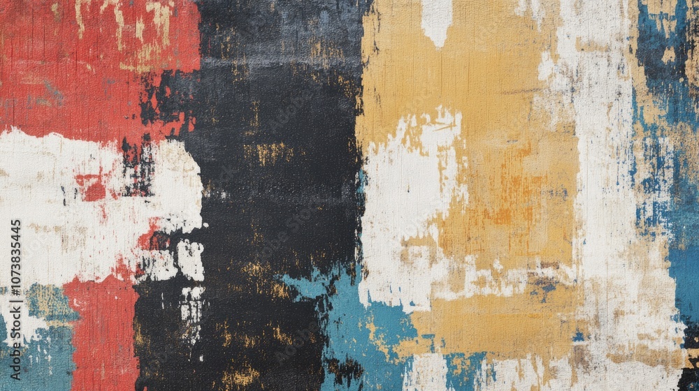 Poster abstract textured design featuring a rough dirty paint pattern on a modern vintage material surface 