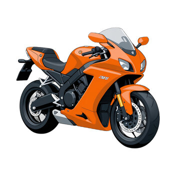recommend clip art: simple minimalist motorcycle vector illustration isolated