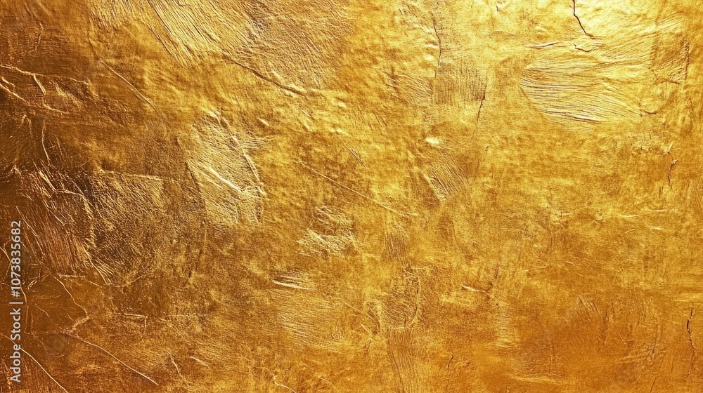 Poster abstract golden texture on a brown backdrop for use in background and texture design concepts