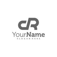 Modern letter CR logo design vector. Creative CR logo concepts template