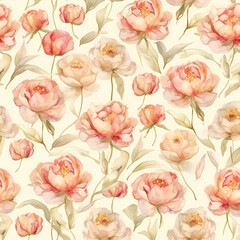 seamless pattern with roses