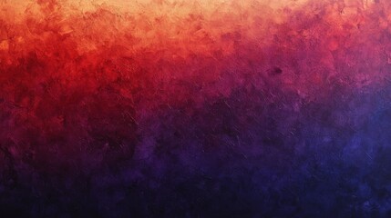Obraz premium An artistic creation blending orange and purple with textured brush strokes on canvas, offering a rich and deep tonal gradient, evoking warmth and mystery.