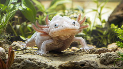 The Axolotl (Ambystoma mexicanum) is a unique and fascinating amphibian native to the lakes and...