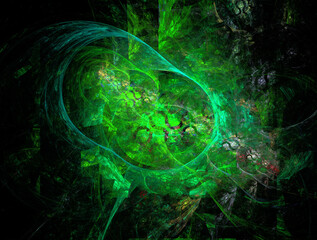 Imaginatory fractal abstract background Image