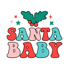 Retro Christmas Saying Design
