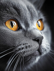 British Shorthair, close-up photo,