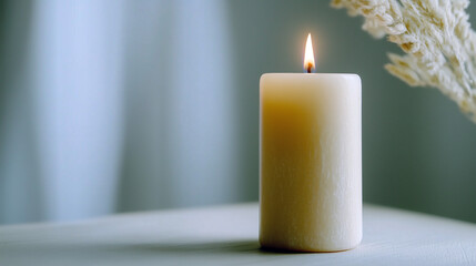 Calming Candle Flames in Warm Soft Colors