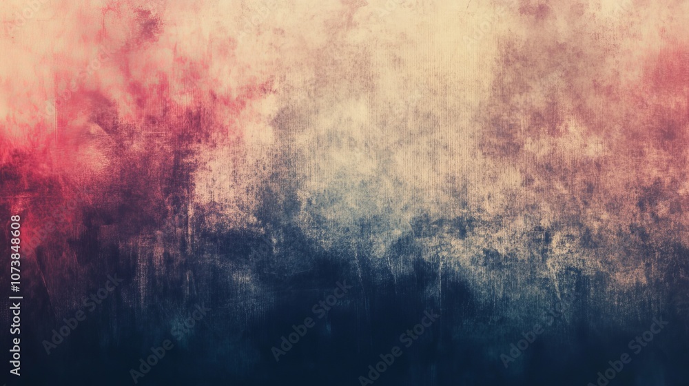 Aufkleber a textured abstract artwork blending soft pink and blue tones, creating a calming and mixed atmosphe