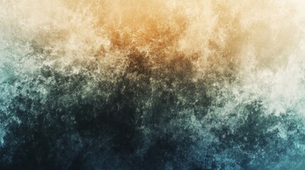 Fototapeta premium An abstract artwork that feels like mist, featuring earthy browns and icy blues, creating a mysterious and ethereal atmosphere that captivates the imagination.
