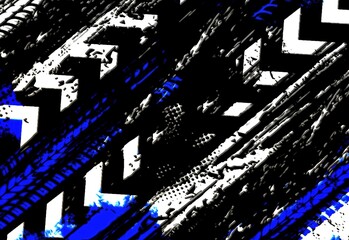 Tires paint marks geometry background