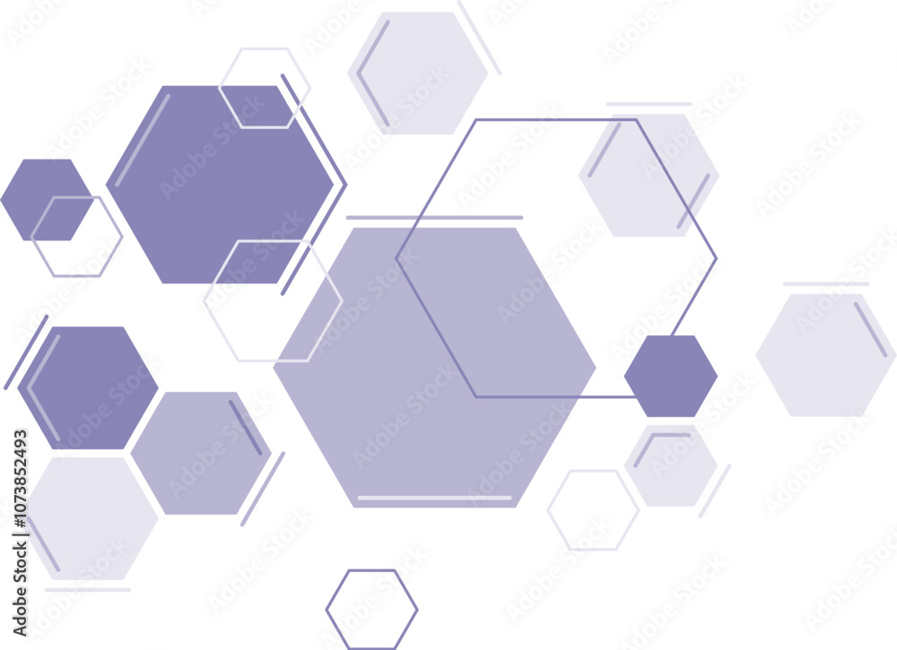 Poster vector abstract scientific hexagon pattern. geometric hexagon texture background. digital technology