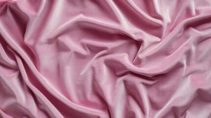 Obraz premium Soft pink satin fabric with elegant wrinkling, creating a luxury texture and mood.