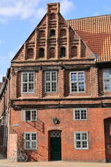 Blick in die Altstadt von Lüneburg in Niedersachsen