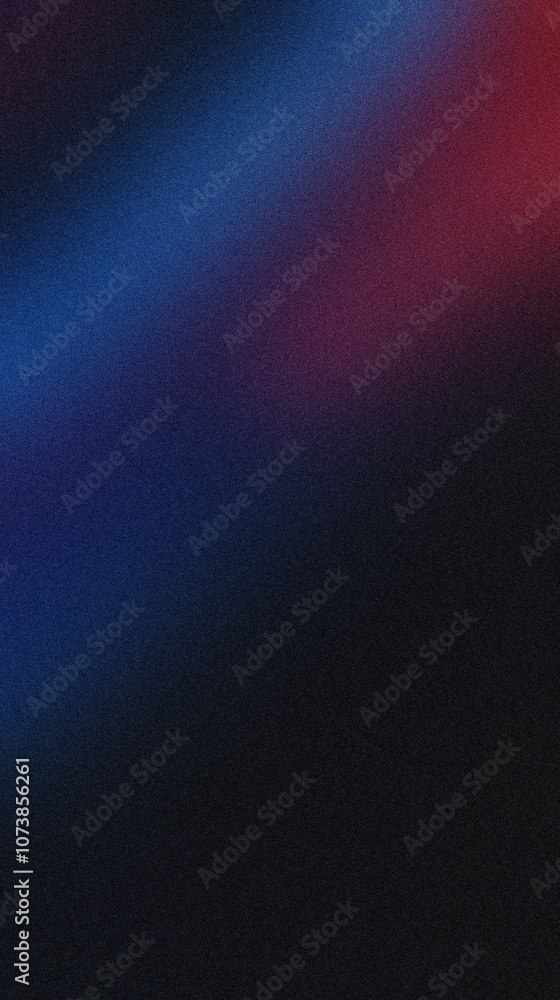 Poster smooth gradient background with a grainy texture, blending blue and red colors for an attractive vis