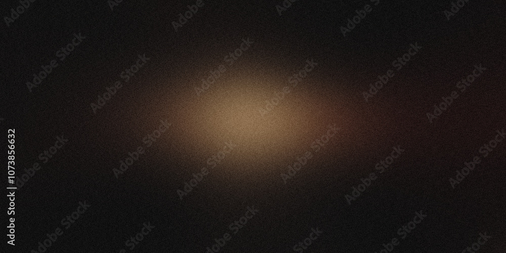 Poster subtle glow and textured effect created by a grainy light spot on a dark background