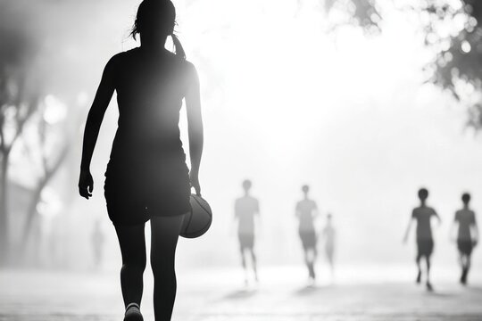 Mothers Juggling School Pickups, Sports Practice, and Homework in a Vibrant Community Setting - Powered by Adobe