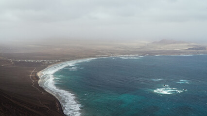 Paisaje de la costa de Lanzarote