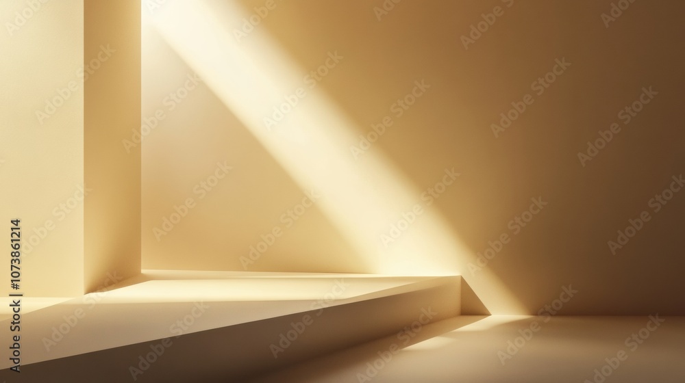 Leinwandbilder soft light and gentle shadows blend harmoniously, enhancing the tranquility of this minimalist corne