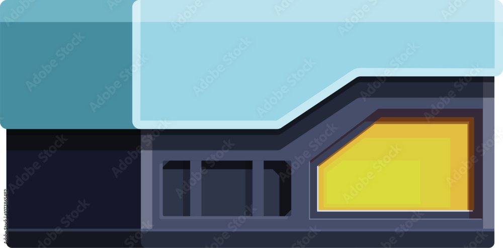 Poster secure container safeguarding valuable resources in a space mining operation, ensuring safe storage 