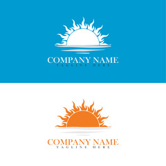 Sun Logo design,full vector design