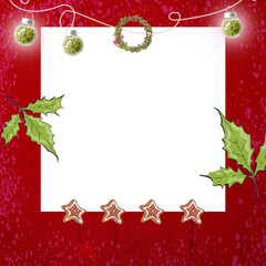 Merry Christmas Greeting Template