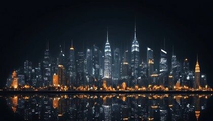 Obraz premium Night environment city lookin liting enjoy a day background image