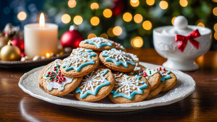 AI-generated images of mouth-watering Christmas cookies 