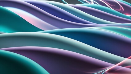 Obraz premium Abstract wavy background. Generative Ai.