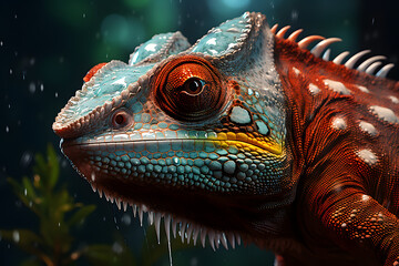 Fototapeta premium chameleon, iguana