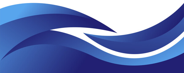 Abstract blue header footer corner transparent curve business background design. Vector illustration