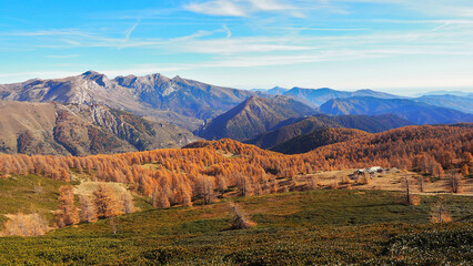 Autumn in Marguareis Natural Park, Ligurian Alps, Italy 