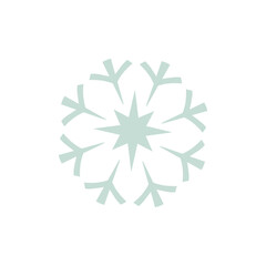 snowflake icon. winter christmas celebration. New year and xmas design element, frozen symbol, Winter flat vector decorations element