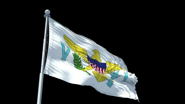 Virgin Islands US-Flag with Alpha Channel