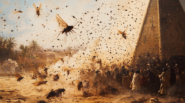 Gnat Swarm Irritates People and Animals Near an Egyptian Pyramid
