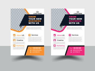 modern flyer design templet, cover modern layout, annual report, poster, flyer in A4
