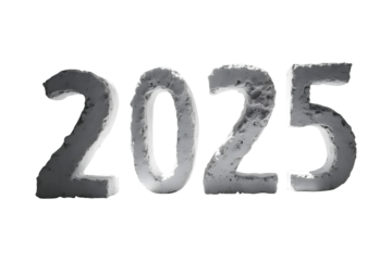 Happy New Year 2025 Text Design