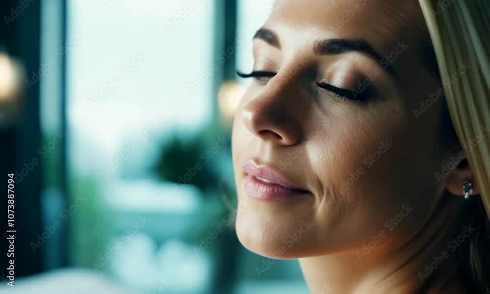 Wall mural woman in a spa