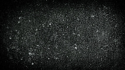 black and white speckled presentation creative static noise background with vignette border