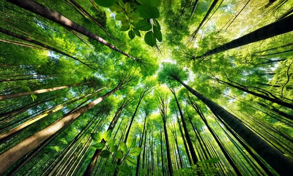 green leaf forrest background