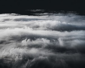 Obraz premium black and white smoke