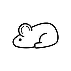 Little mouse, rat - vector icon