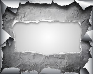 torned white piece of paper