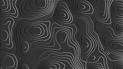 Obraz premium Abstract 3D background creative pattern in illustration with white color design in papercut.Topographic canyon geometric map relief texture with curved layers and shadow. Abstract realistic papercut 