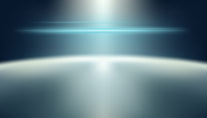 Metal shadow gradient studio background, Abstract pattern, blue wall and floor with light shining and laser light sparkle, empty room showroom showcase, cars, modern electronics.