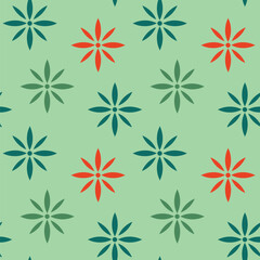 Christmas seamless pattern of snowflakes. Vector seamless pattern with snowflakes. Winter background.