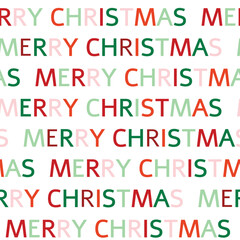 Christmas pattern, seasonal holiday seamless pattern with text. texture for wallpaper, web page background, wrapping paper